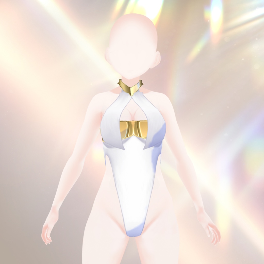 【Vroid】Golden Aura Bodysuit