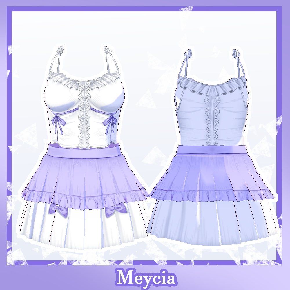【Vroid】Violet Serenade Outfit