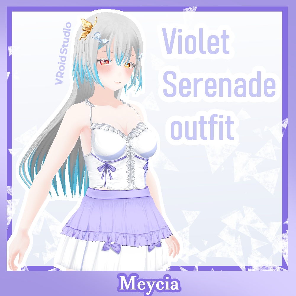 【Vroid】Violet Serenade Outfit