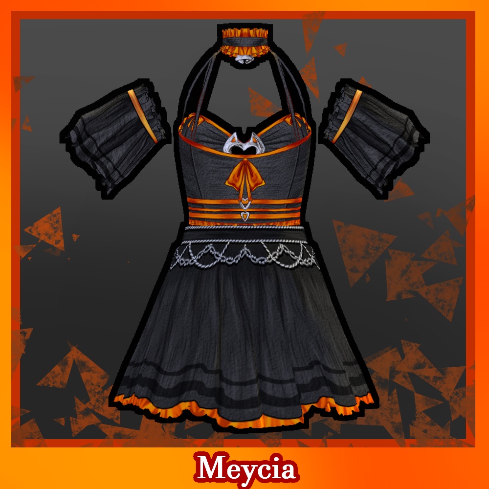 【Vroid】Cat orange outfit