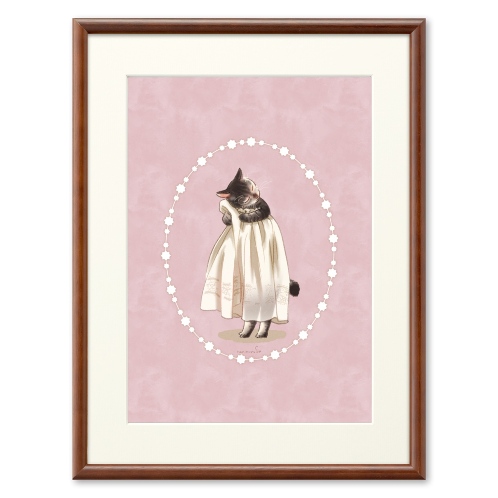 【複製画】マロのみる夢<乙女猫マロ>