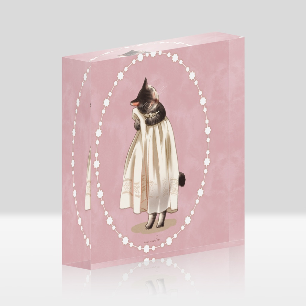 【アクリルブロック】マロのみる夢＜乙女猫マロ＞