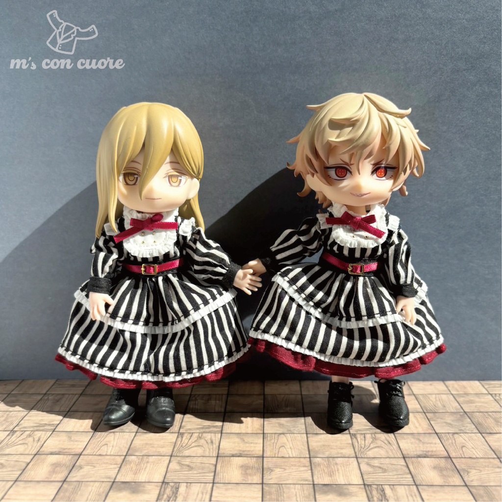 オビツ11 服 ストライプワンピース