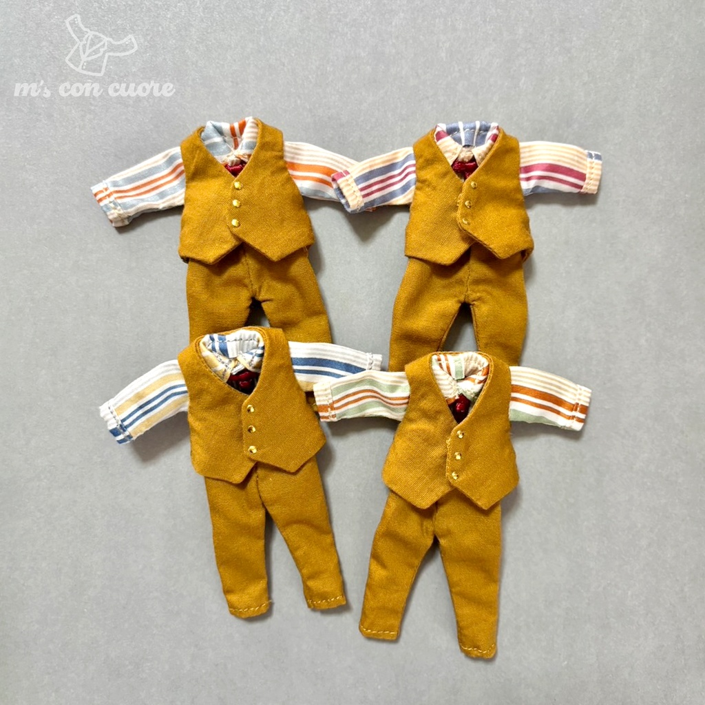 オビツ11 服 ハンドメイド スーツセット_イエロー