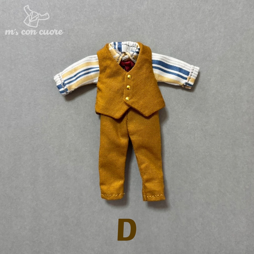 オビツ11 服 ハンドメイド スーツセット_イエロー