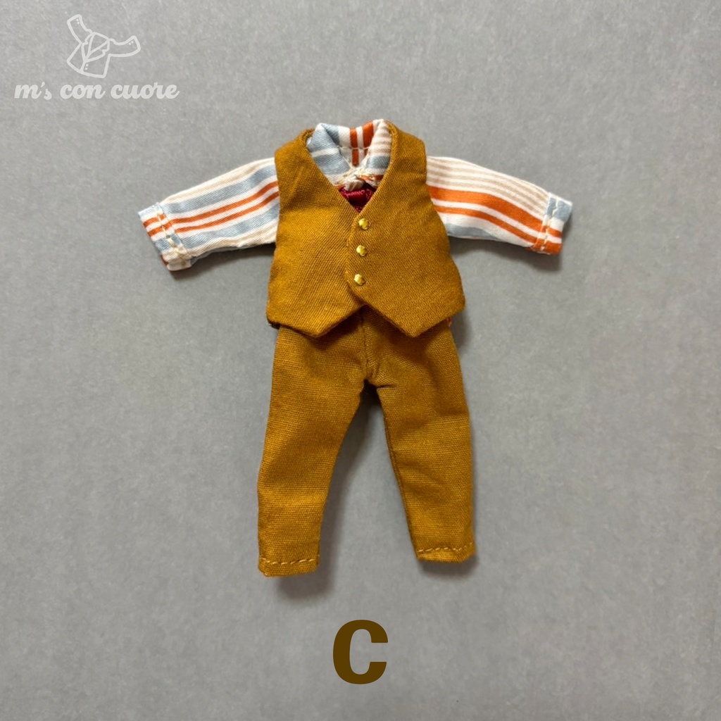 オビツ11 服 ハンドメイド スーツセット_イエロー