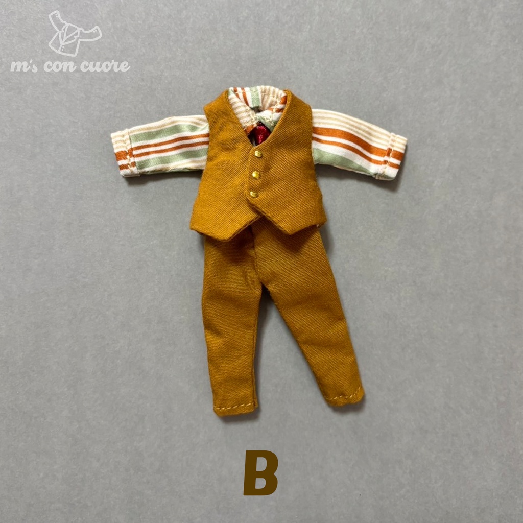 オビツ11 服 ハンドメイド スーツセット_イエロー