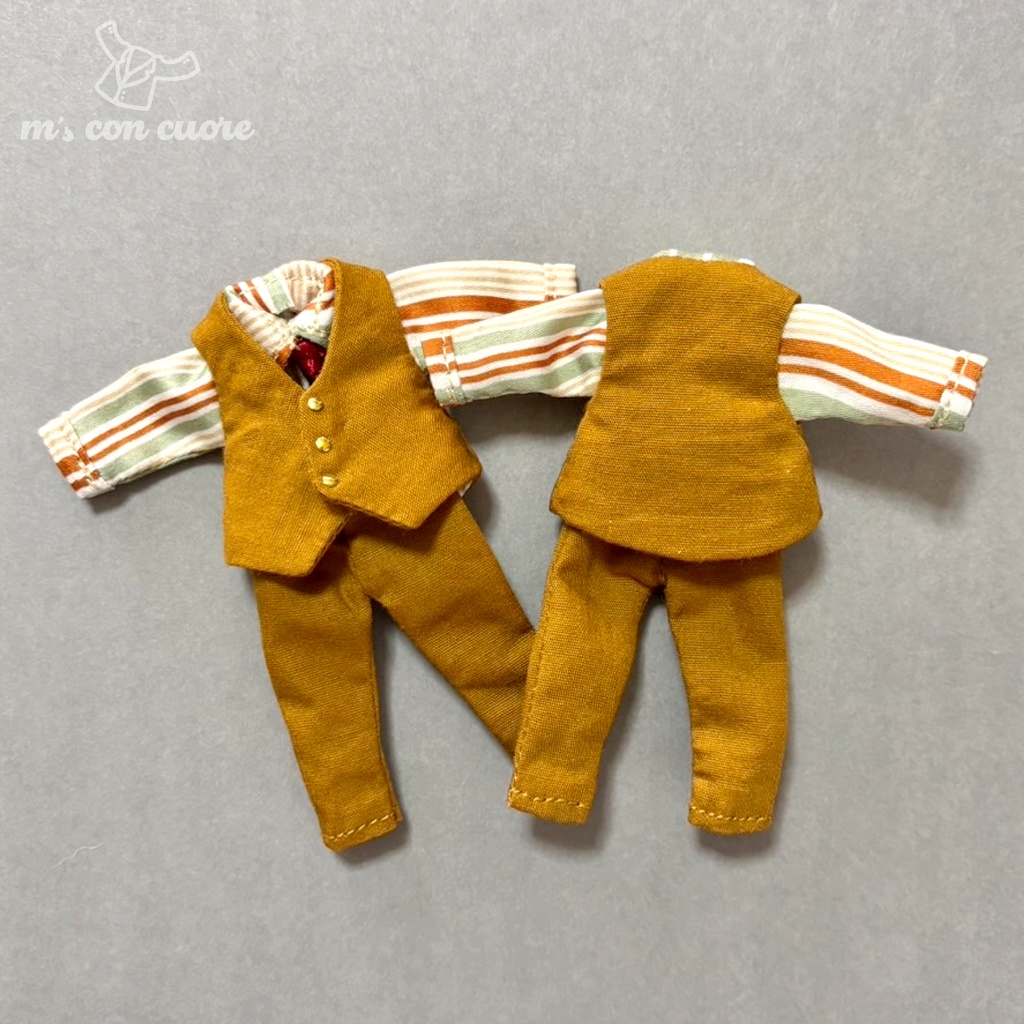 オビツ11 服 ハンドメイド スーツセット_イエロー