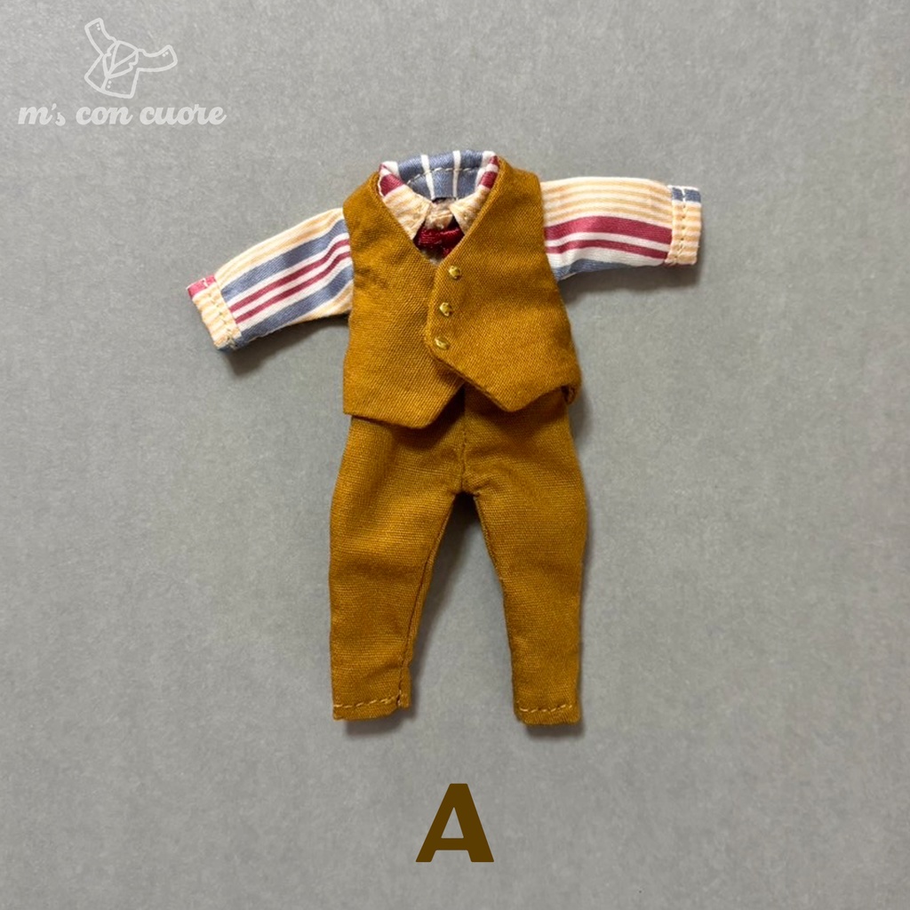 オビツ11 服 ハンドメイド スーツセット_イエロー