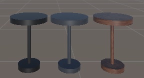 3Dモデル【サイドテーブル(3種)】