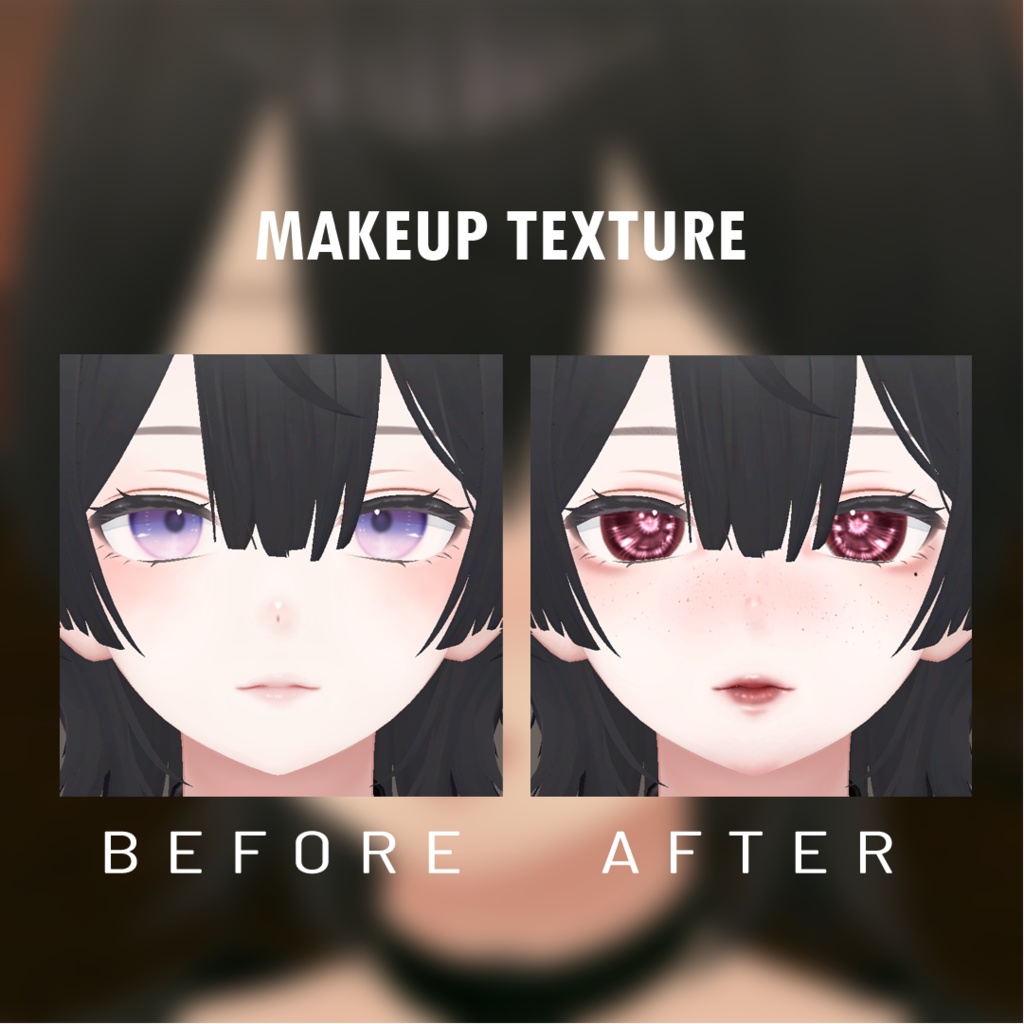 森羅 Shinra - Vampire eyes & makeup texture