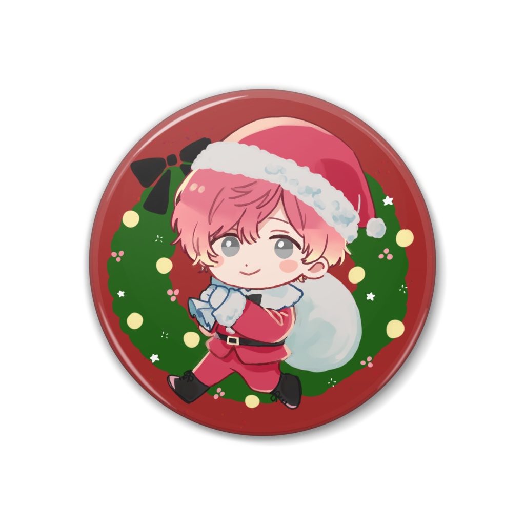 【ミニ】春原 クリスマス缶バッジ