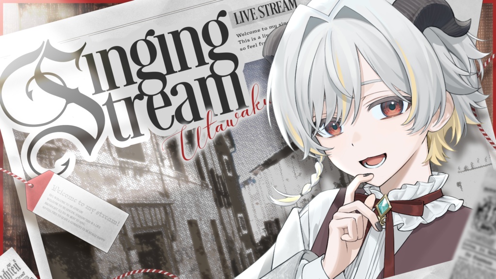 【サムネイル素材】歌枠配信サムネイル素材【VTuber向け】