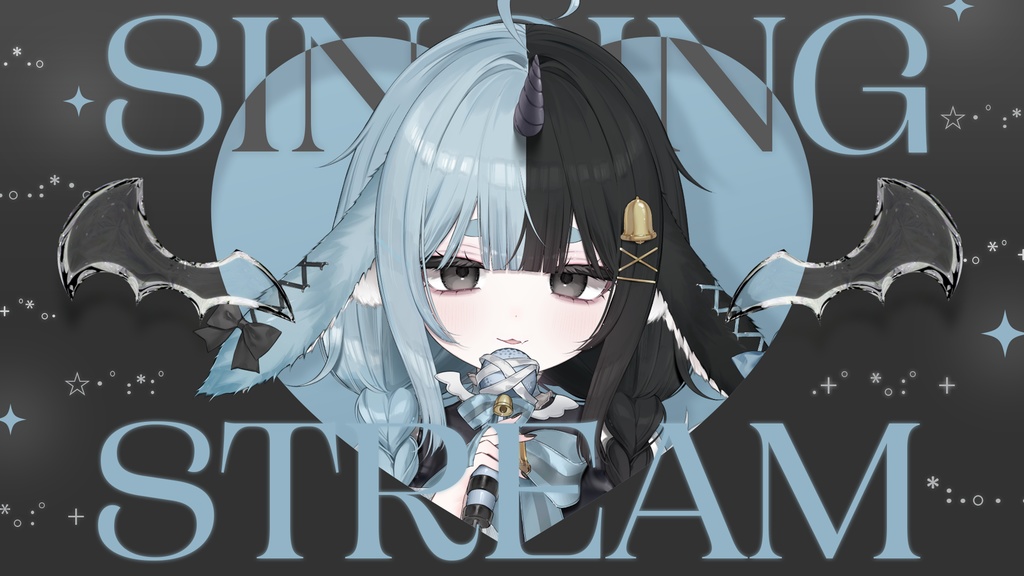 【サムネイル素材】歌枠配信サムネイル素材【VTuber向け】