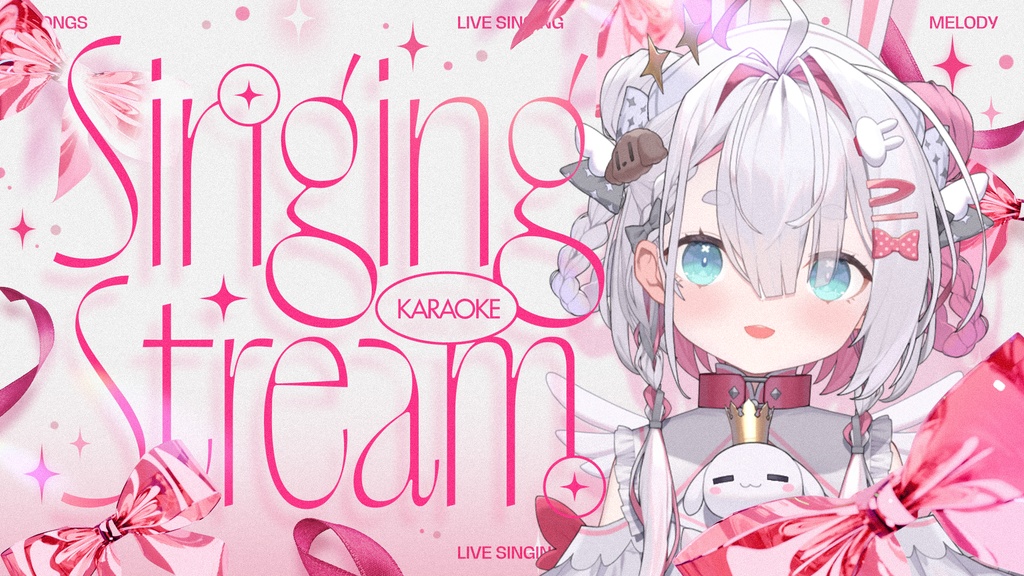 【サムネイル素材】歌枠配信サムネイル素材【VTuber向け】