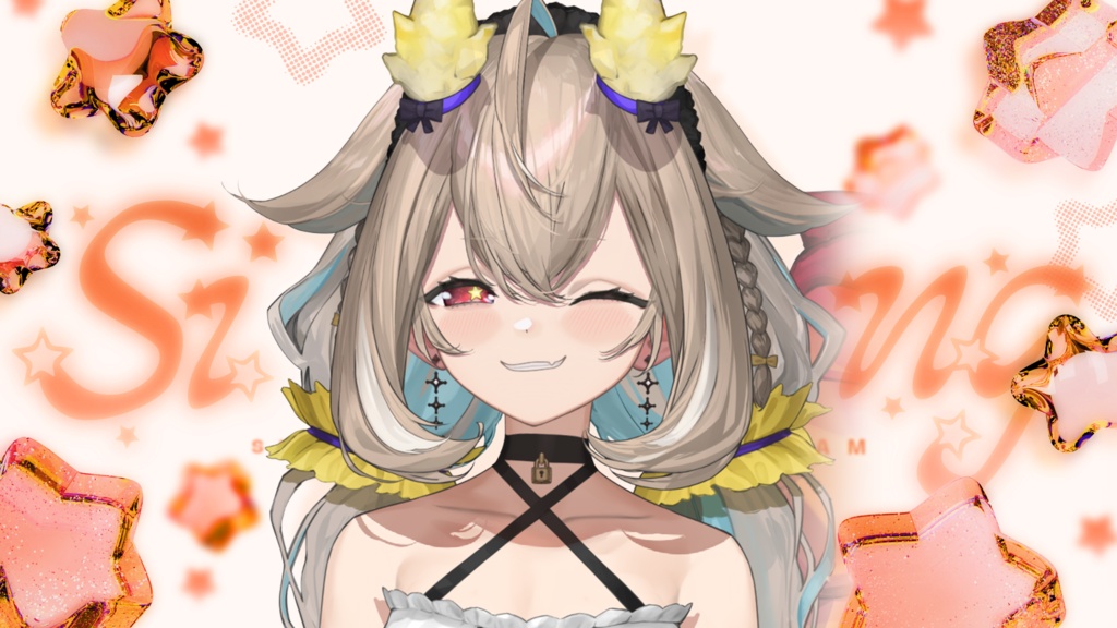 【サムネイル素材】歌枠配信サムネイル素材【VTuber向け】