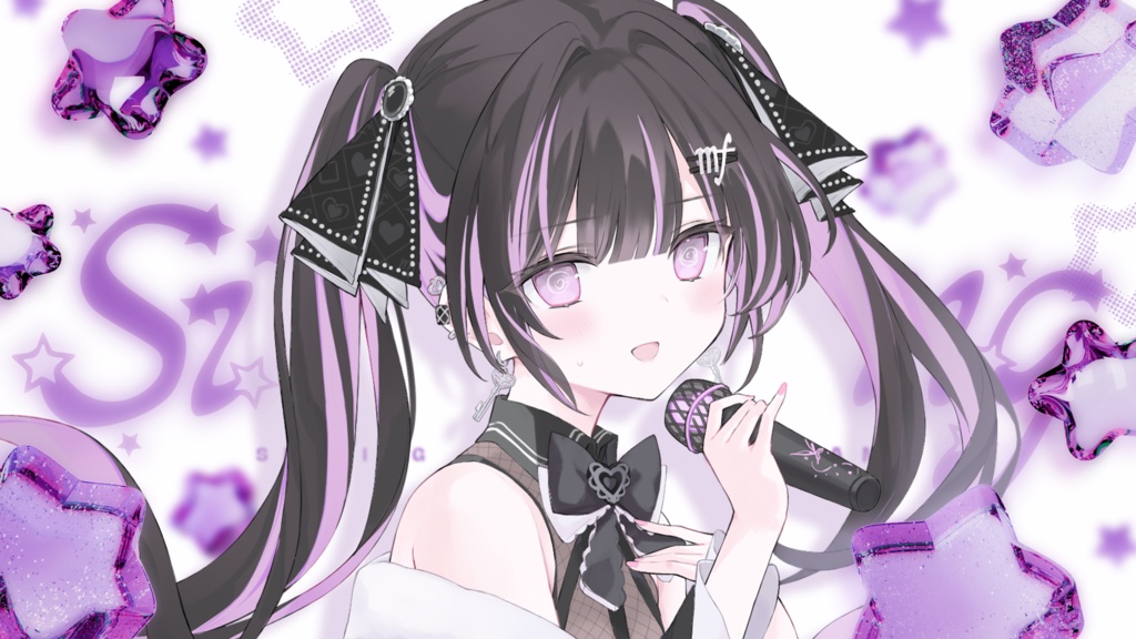 【サムネイル素材】歌枠配信サムネイル素材【VTuber向け】