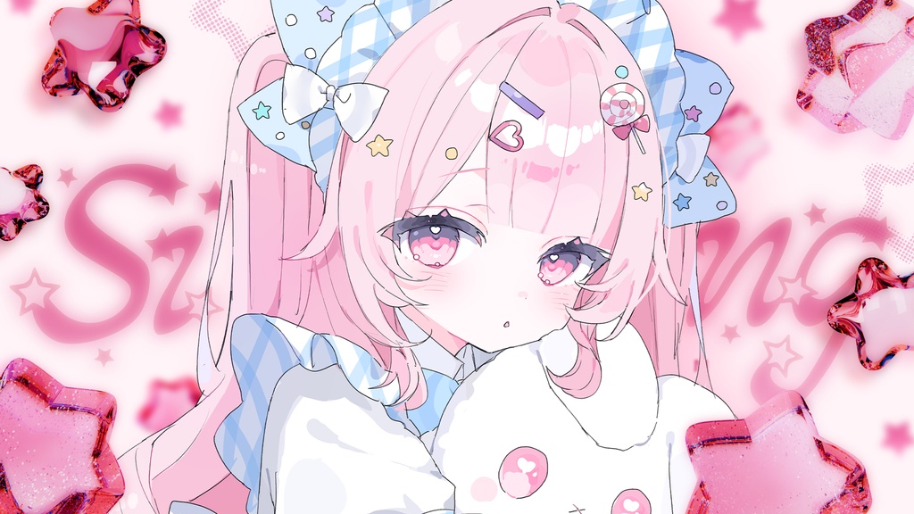 【サムネイル素材】歌枠配信サムネイル素材【VTuber向け】