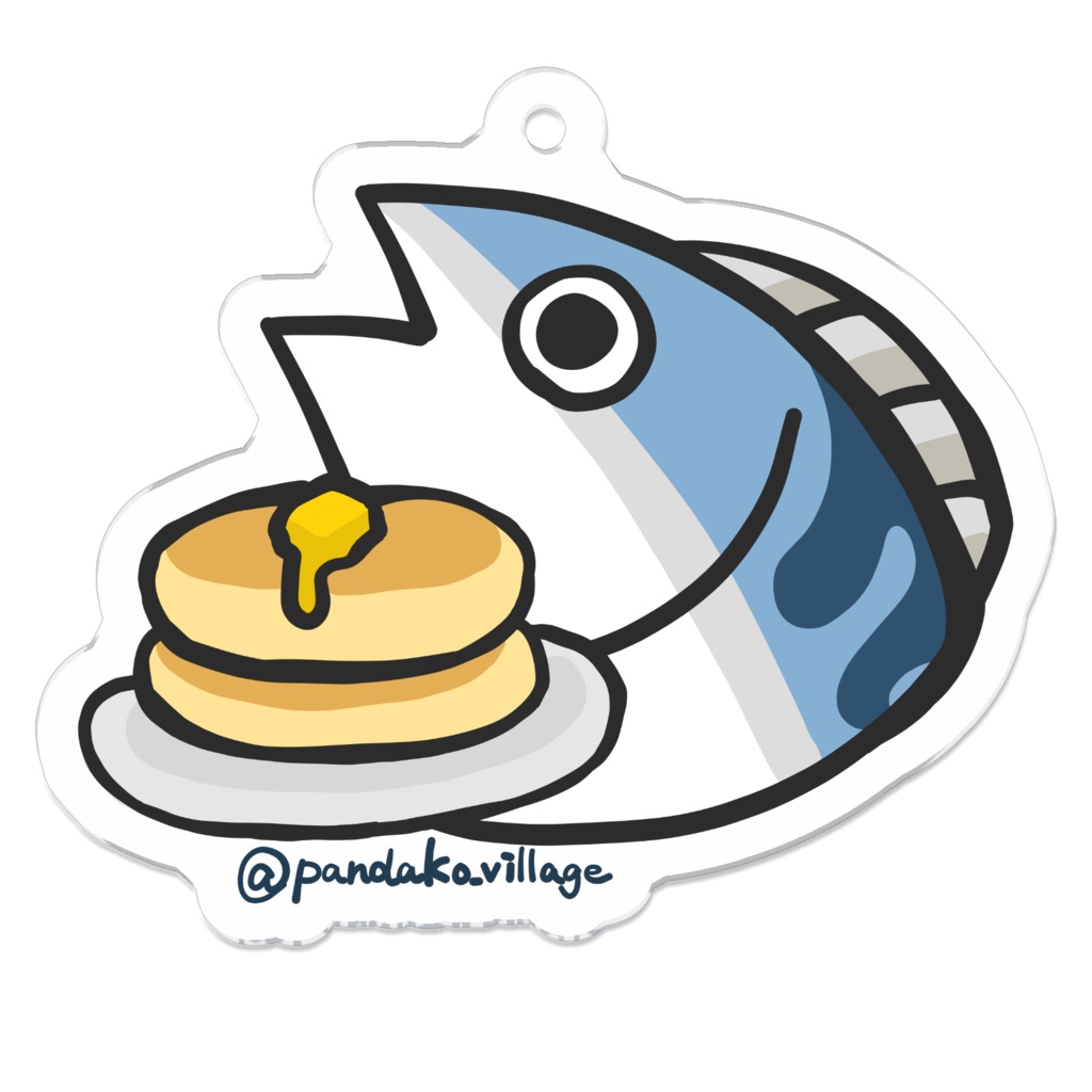 【サバ】うまいパンケーキ アクリルキーホルダー