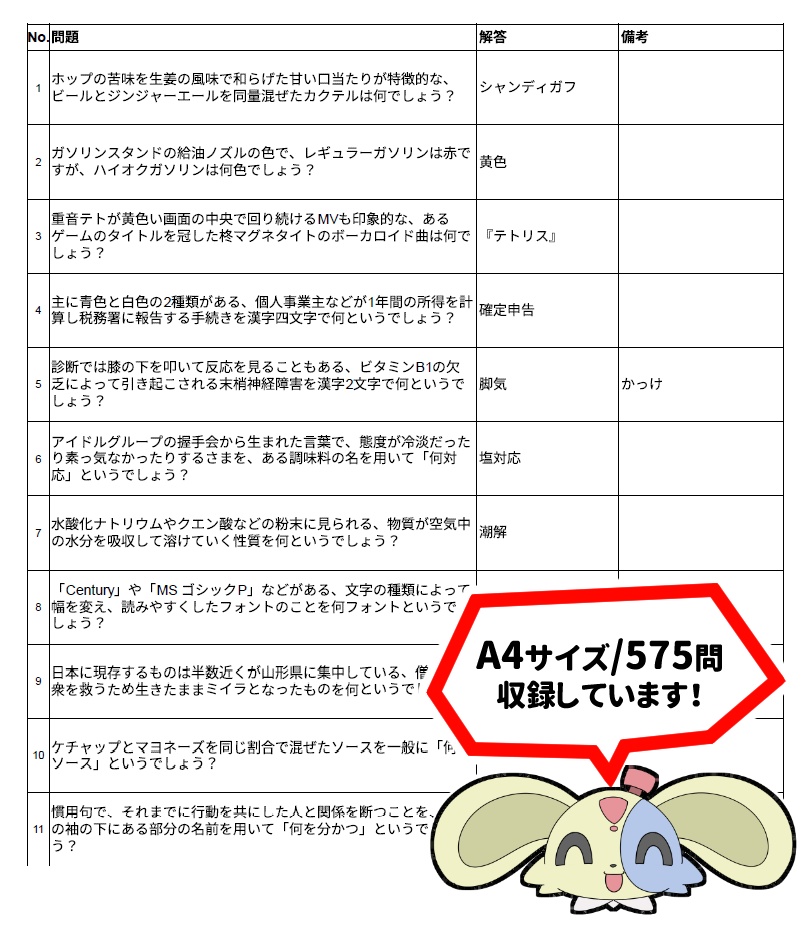 ほっぷすてっぷ2 ビギナー向け早押しクイズ