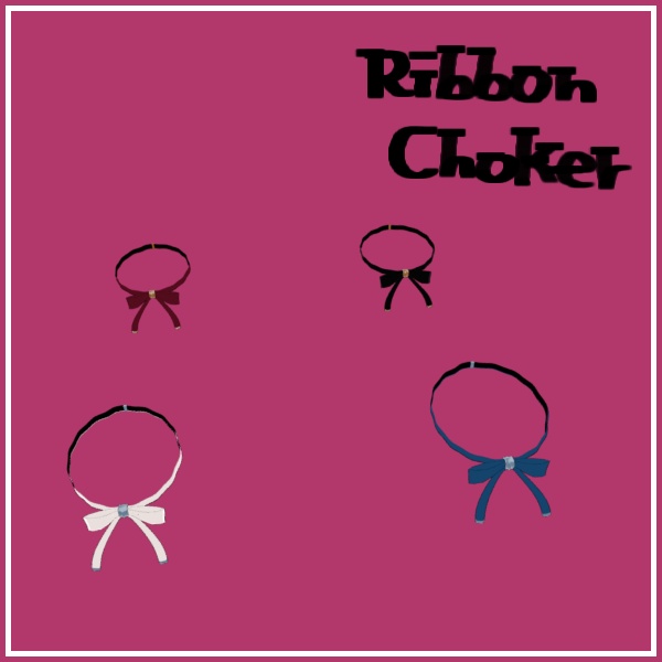 【VRC想定】RibbonChoker-リボンチョーカー-