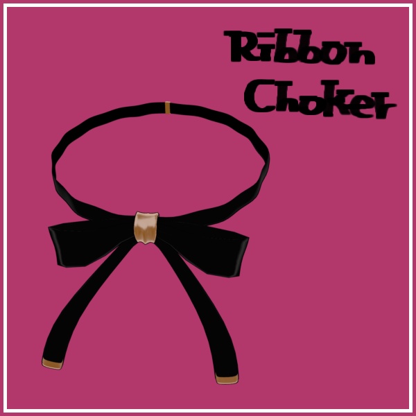 【VRC想定】RibbonChoker-リボンチョーカー-