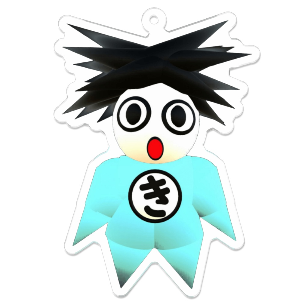 【きとシロ】アクリルキーホルダーNo.1
