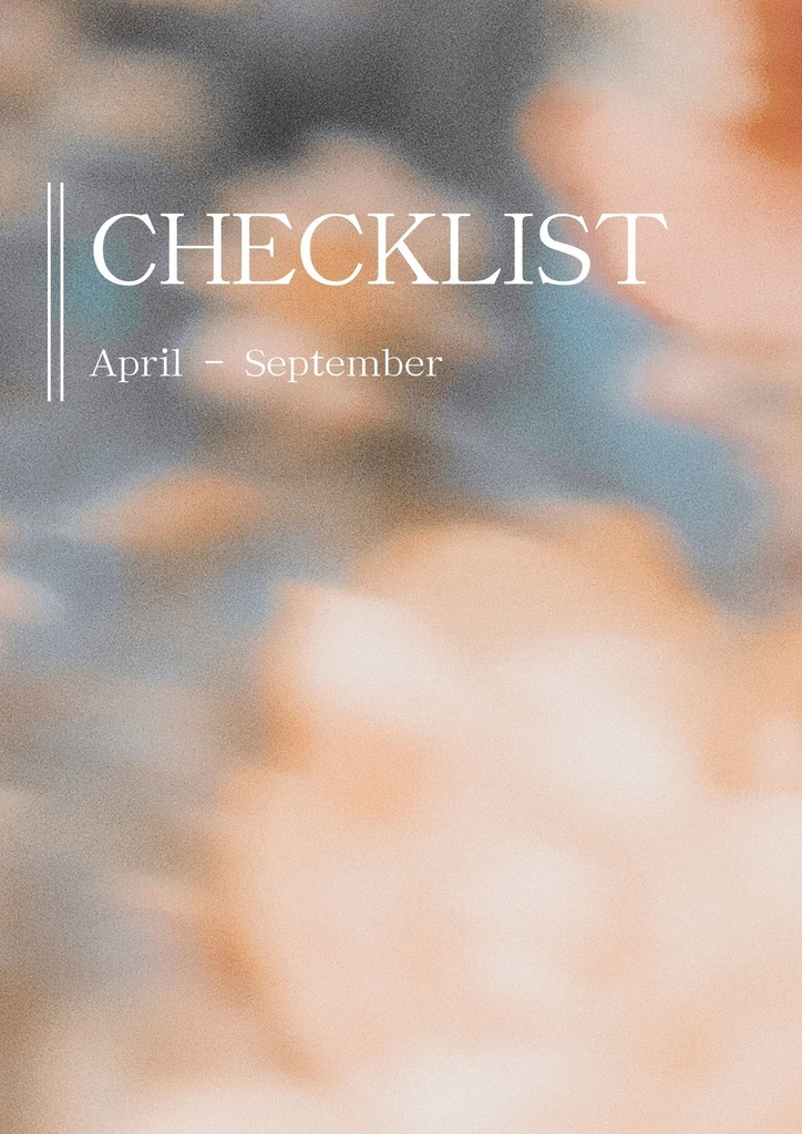 Yearly Checklist 1 (April-September)