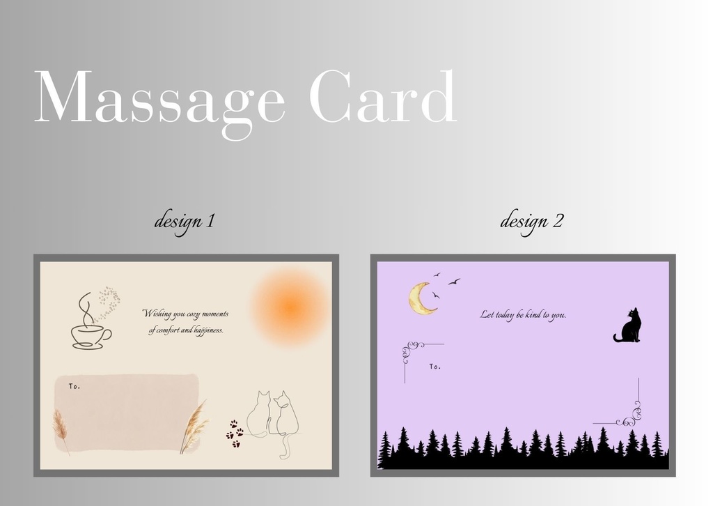 Message Card 2 design set 