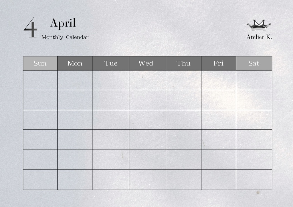 simple design calendar 1 
