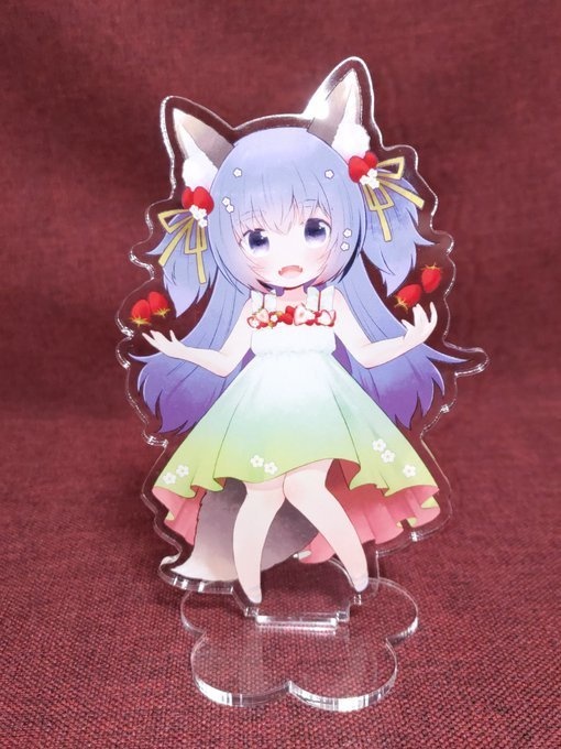 栃木のいちごを応援する「いちごみく」アクリルスタンド　