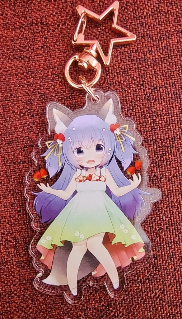 小さめアクリルキーホルダーいちごみく