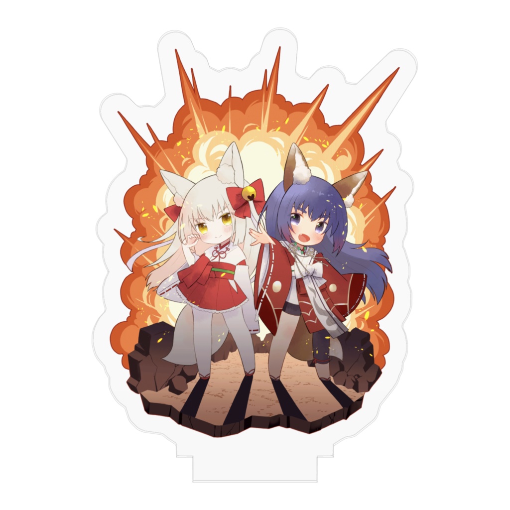 【受注生産品】5周年記念 稲荷爆発!アクリルフィギュア
