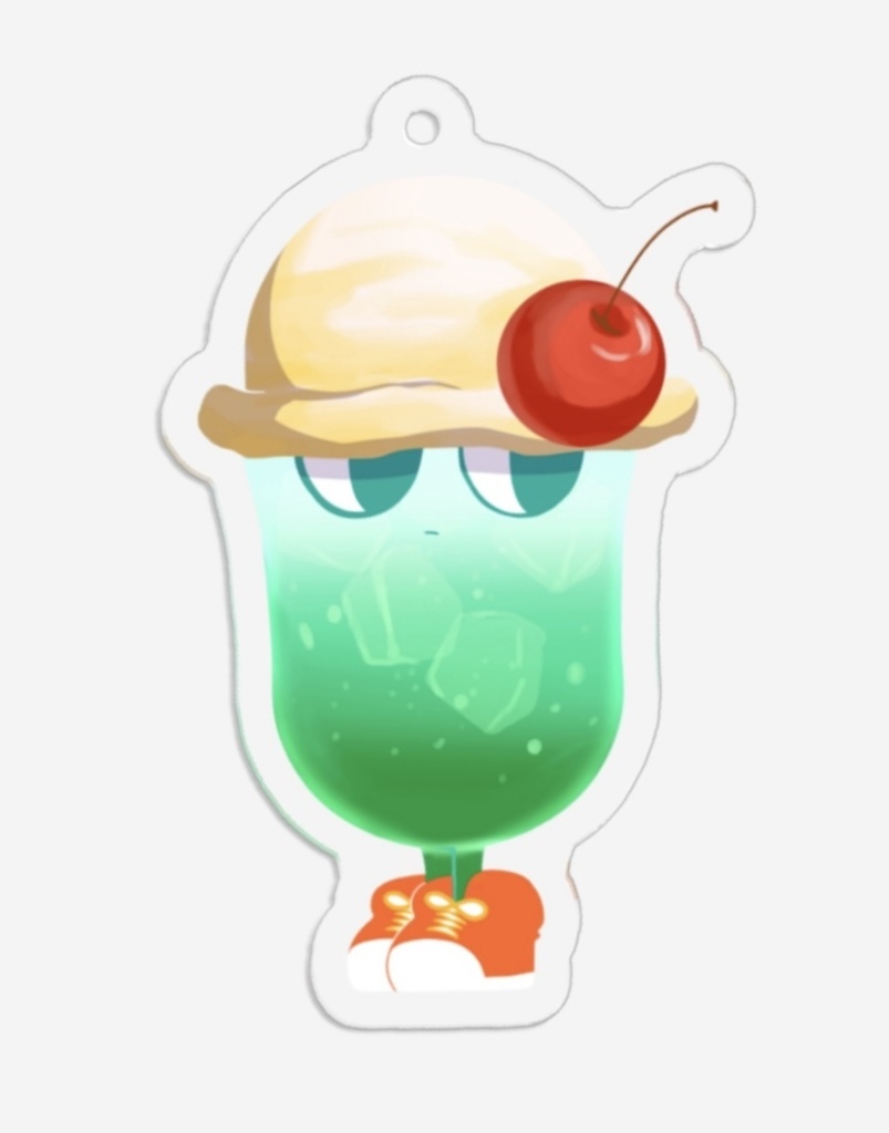 クリームソーダ　アクリルキーホルダー