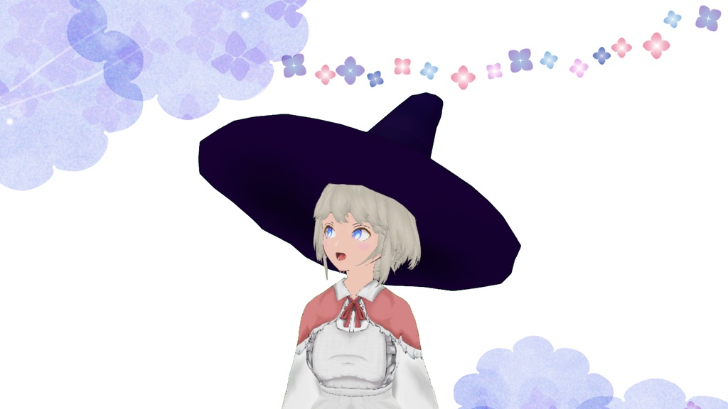 ハロウィン用魔女帽子(頭)