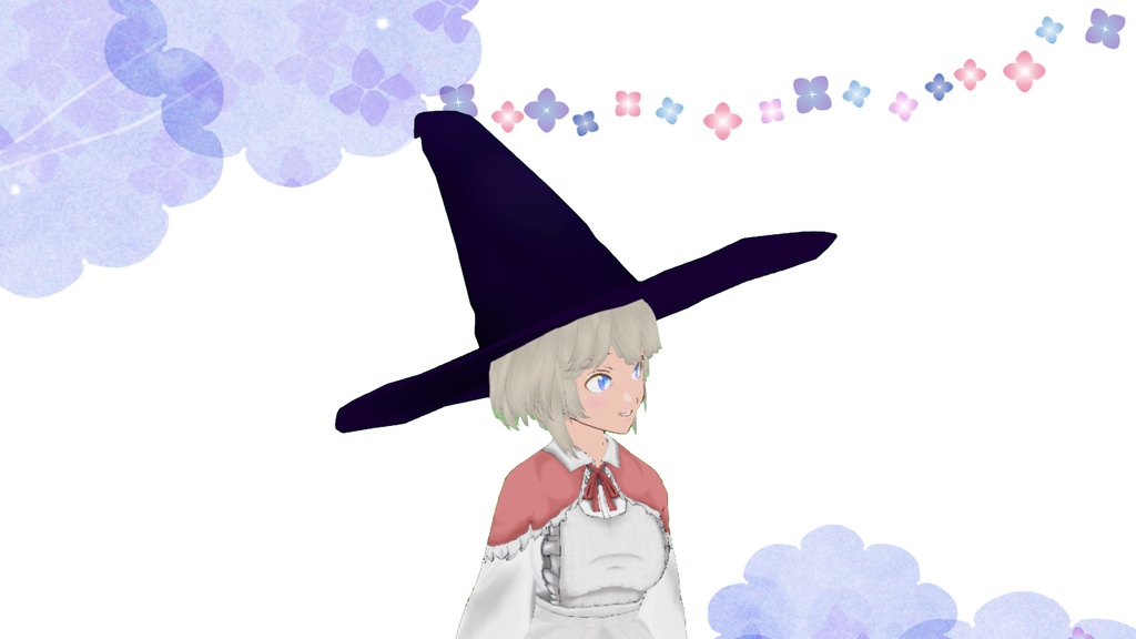 ハロウィン用魔女帽子(頭)