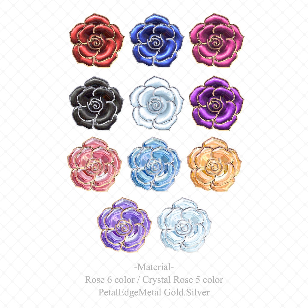 ROSE CHOKER & EARRING