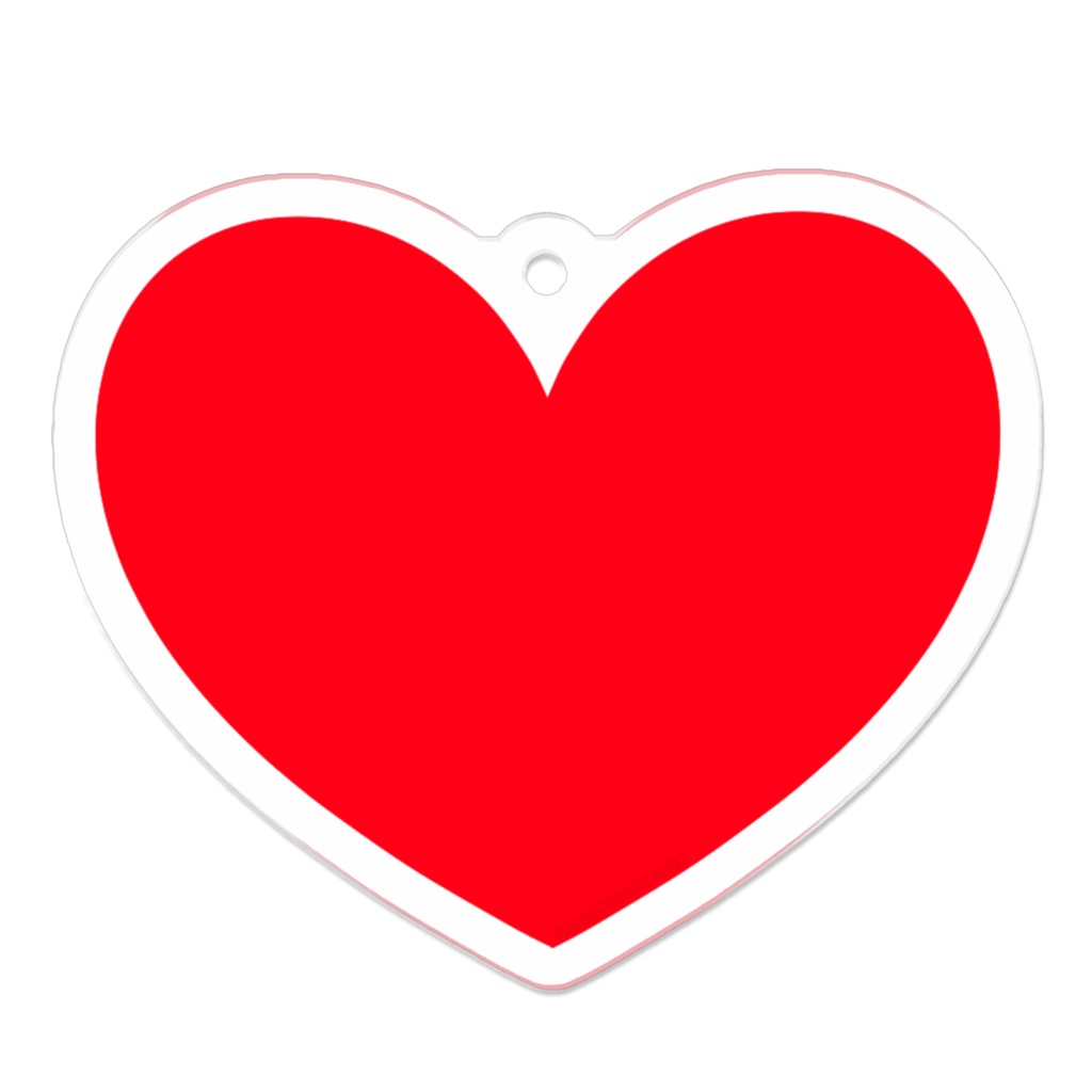 ハート Heart symbol シンプルアクキー50x50(mm) ハート16色