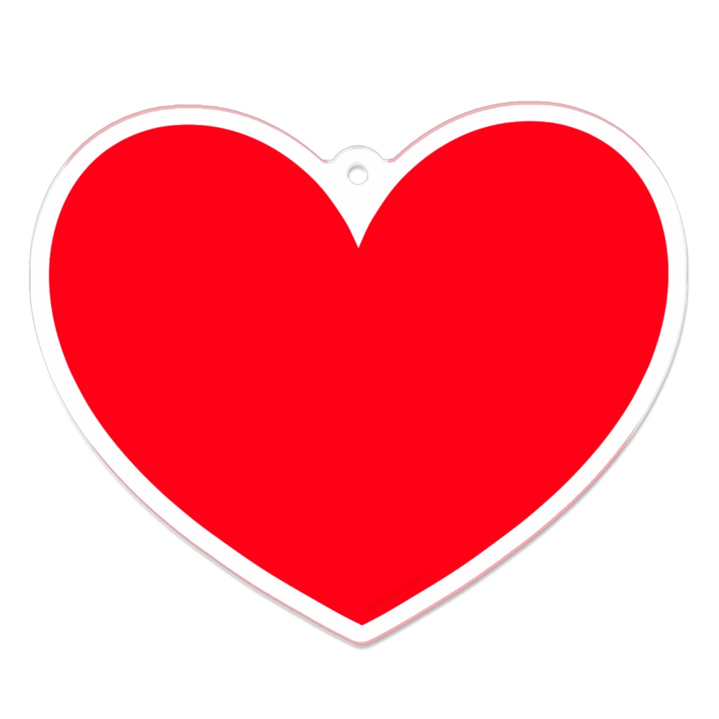 ハート Heart symbol シンプルハートアクキー 16色 70x70(mm)