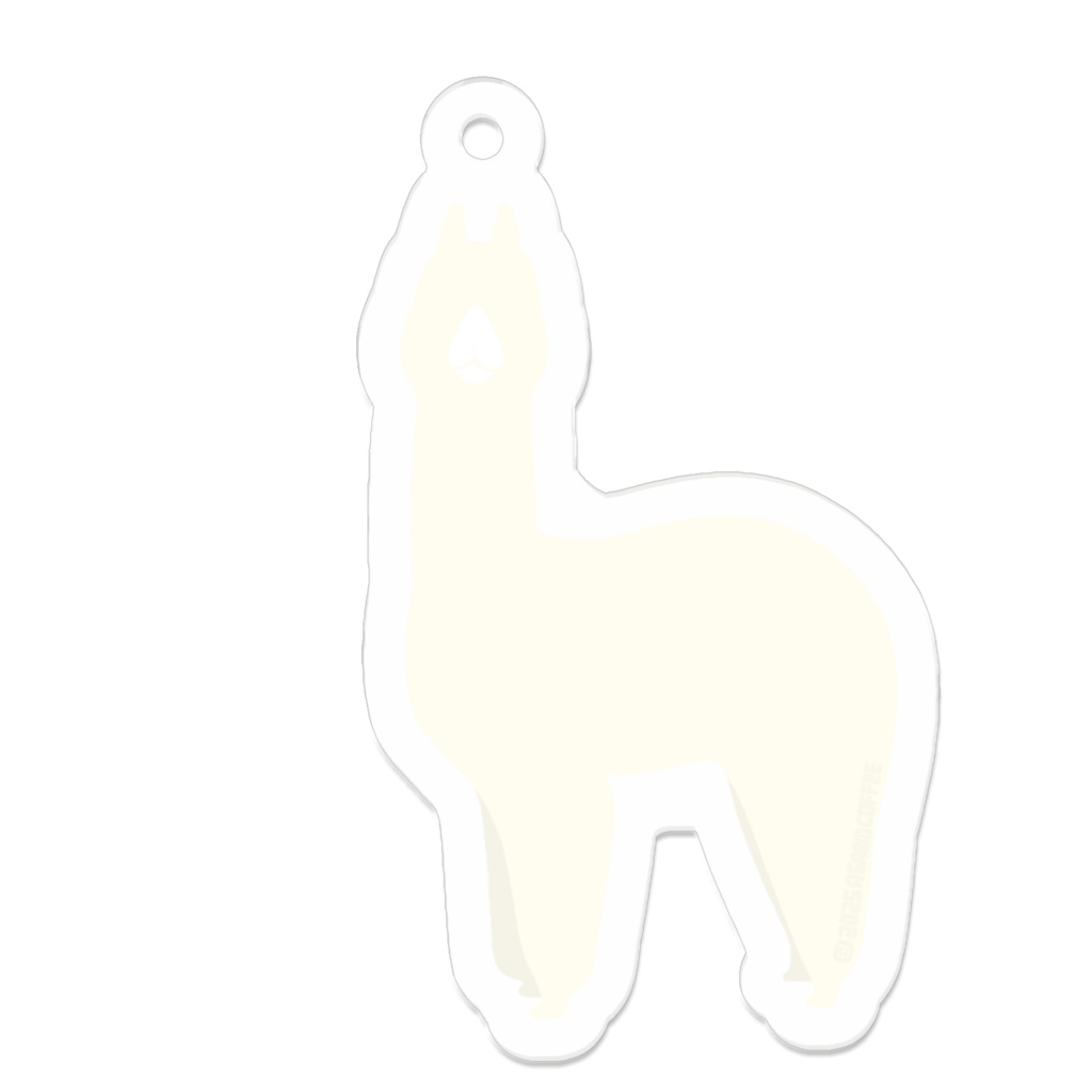アルパカぬいぐるみ04　alpaca  アクキー　 50x50(mm)