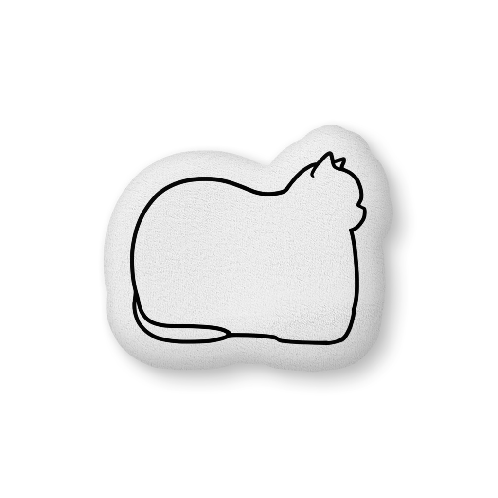 クッション大型カラバリ有　猫座ってる02