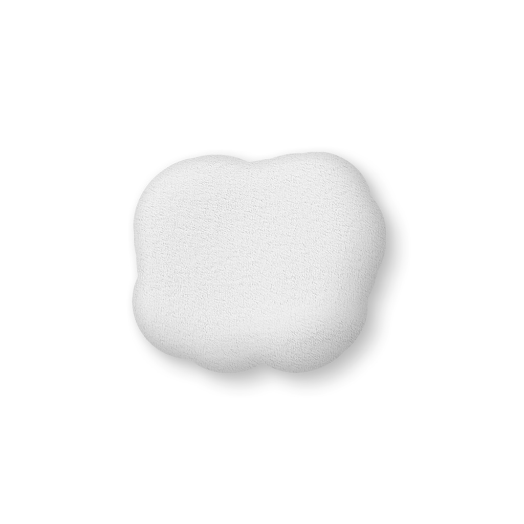 クッション中型 立ち止まりポメラニアン01 クリームベース カラバリ有り