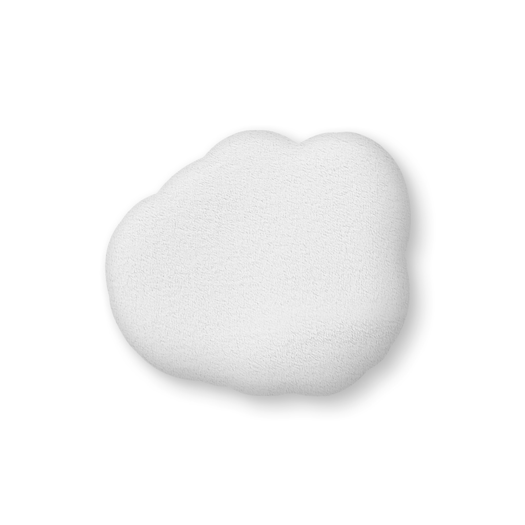 アンゴラチンチラ クッション大型 どこかを見てるチンチラ01 ライトグレーベース