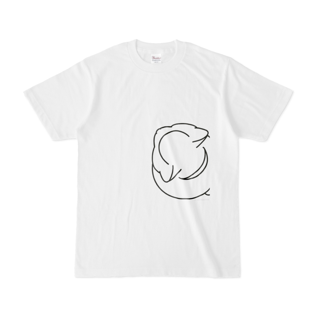 Tシャツ　仰向けにねこT