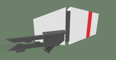 3Dモデル「アームレールガンユニット」