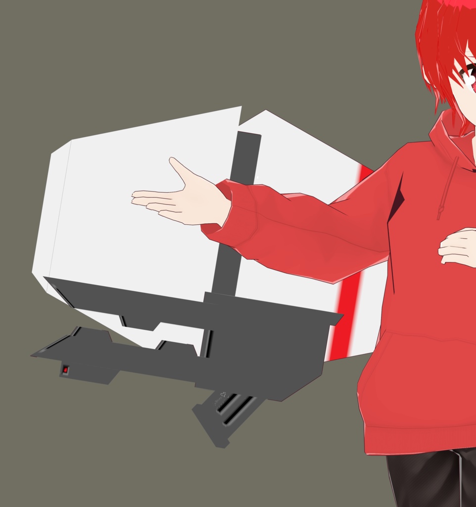 3Dモデル「アームレールガンユニット」