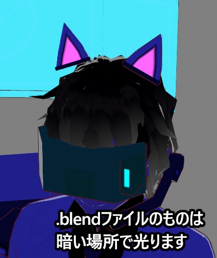 【Vroid想定】3Dモデル・メカ猫耳白