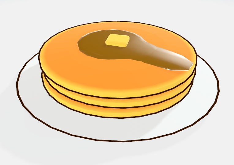 3Dモデル・パンケーキ