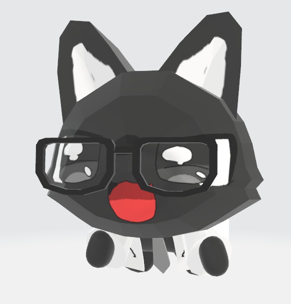 3Dモデル「頭のせぬいぐるみ（ユー）」