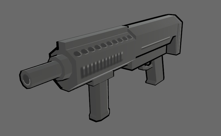 3Dモデル「ドール強装突撃銃」